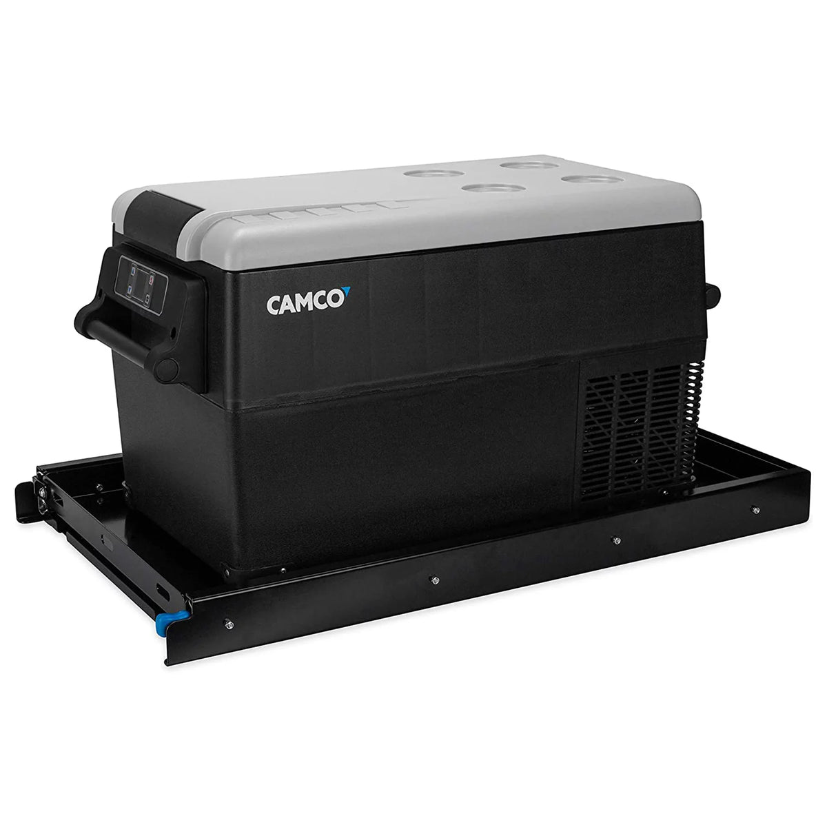 Features (51530) Camco Up Medium Slide Refrigerator Holds Slides Electric Camper/RV Latch Ball Portable Bearing Safety 264lbs | to & Steel |