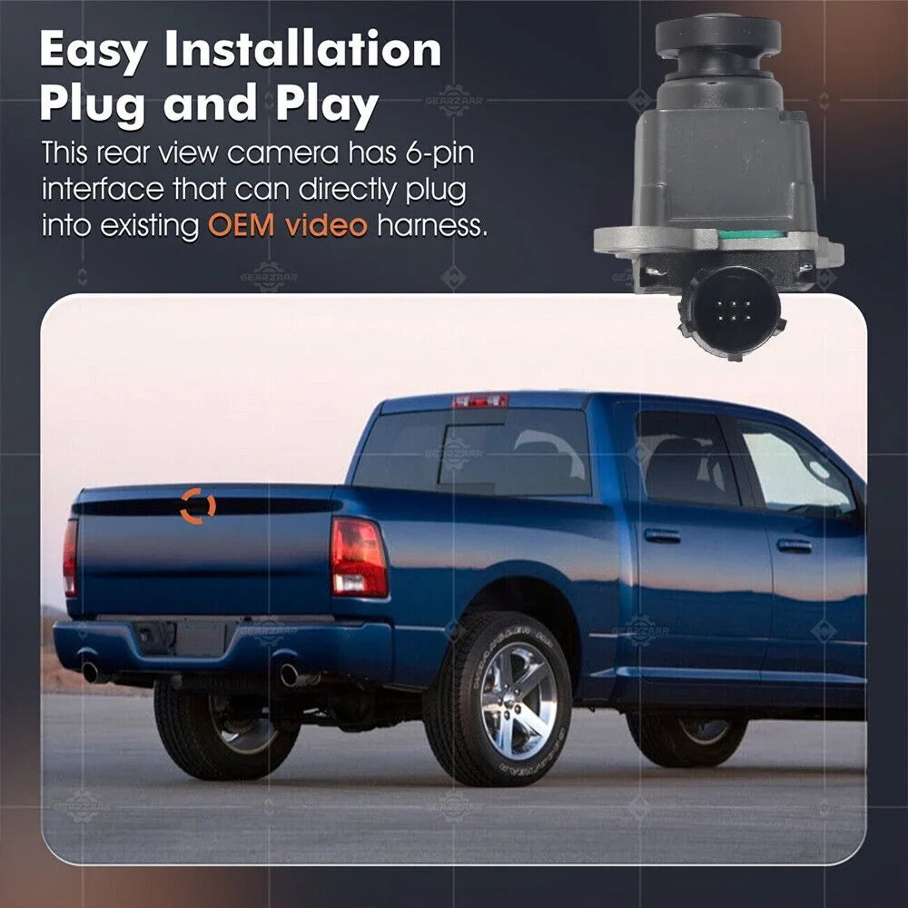 Dodge 13-17 Rear For Backup 3500 Parking View 4500 Camera RAM 1500 JLLOM 5500 2500