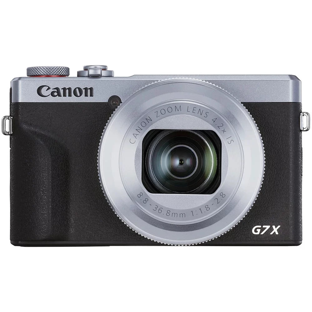 Canon PowerShot Tripod 1 Case+ X Yr + Camera Spider G7 Mark III (Silver) + Warranty Digital