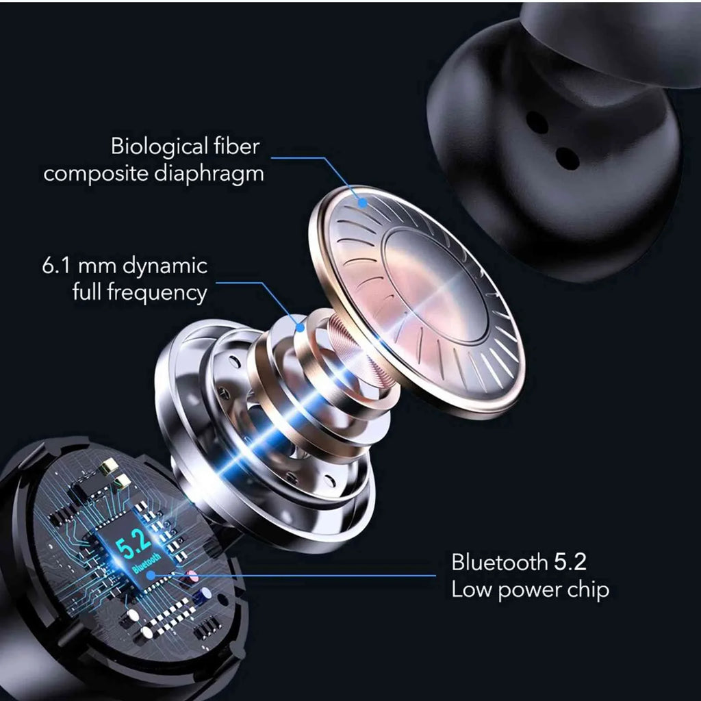 Y700 Balanced, Charging Case, Lenovo Connect, True 5.2 Compatible Black, Bluetooth with UrbanX Bluetooth + Water Connection, Bass Earbuds (2023) Dual Boost Legion Wireless IPX5 Resistance,