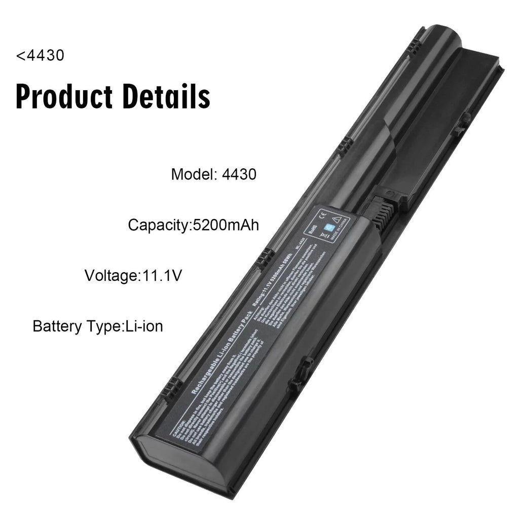 HP 4440S Battery Probook PR06 4540S 633805-001 4430s 4330s 650938-001 For 4530s