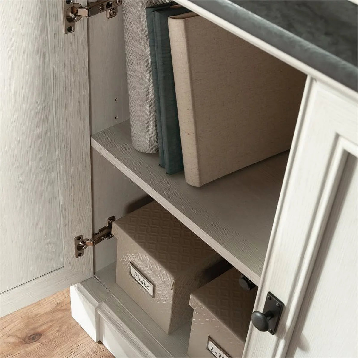 Glacier Palladia Sauder Library Bookcase, Finish Bookcase Oak 5-Shelf