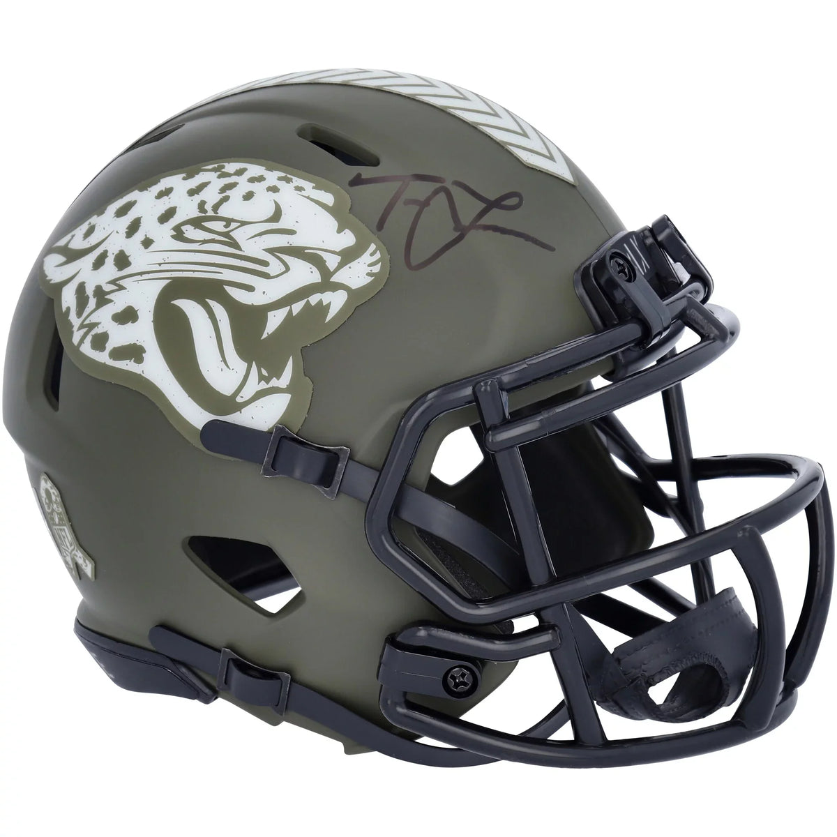 Jaguars Mini Helmet Riddell Autographed To Speed Service Jacksonville 2022 Trevor Lawrence Salute