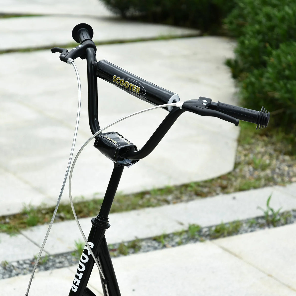 Youth Dual Front Rear Caliper Aosom Scooter Black Brakes, and