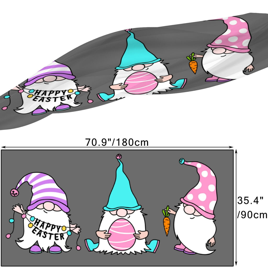 Women Scarf Shawls FREEAMG Hair Headscarf Large Neck for Packed Oblong Wraps Gnomes Easter Long Wraps Silk Gift Sunscreen