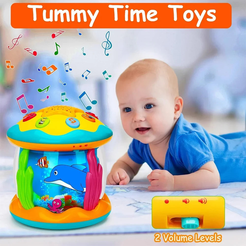 Toys 12 Learning 6 Ocean Toys Light to Toys for 6+ Star Rotating Projector - Old Crawling Baby Years Baby Month Infant Musical Gift Months -