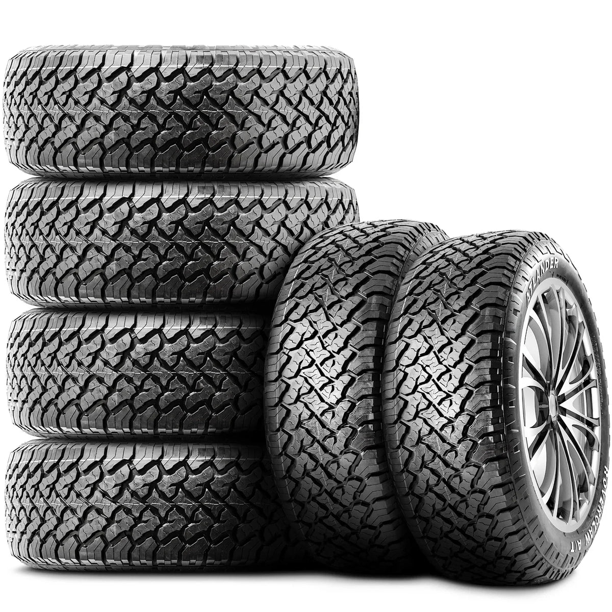 Atlander 2015 245/75R16 1995-2002 TRD Tacoma A/T LT Roverclaw Toyota Fits: LT E Tire AT Load Pro, Terrain Ply Tahoe Chevrolet All 10
