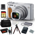 SX740 Tripod, HS SD, (Silver) PowerShot 64GB Canon Digital with More and Camera