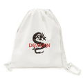 Myth Dragon Backpack Canvas Shopping Reusable Mesh Bag Drawstring East West Animal