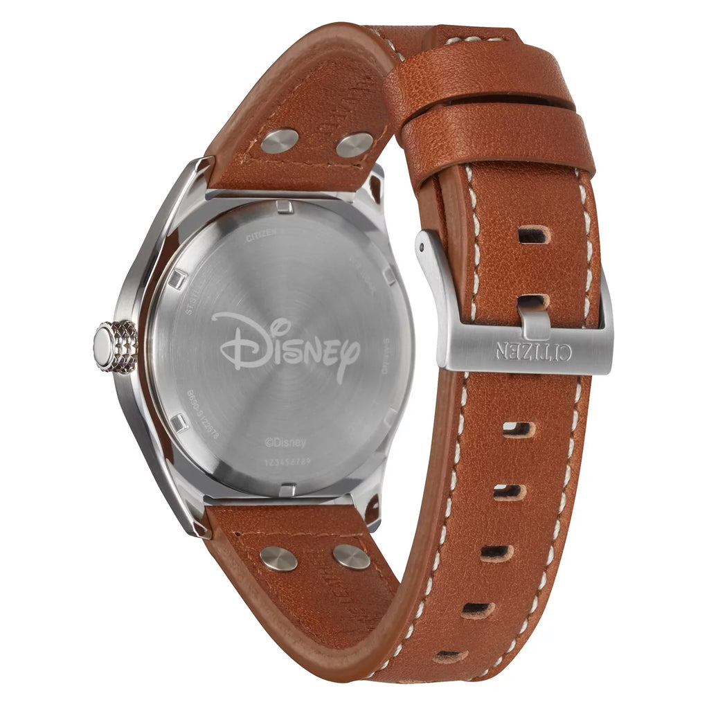 Citizen Mickey Men's Aviator Watch Mouse BV1088-08W Disney Strap Eco-Drive -