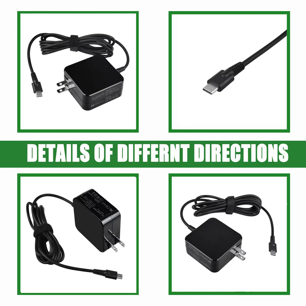 Type 45W for Replacement Compatible AC 2nd KONKIN Lenovo Charger 81QB BOO Chromebook 100e 81MA Adapter Gen USB-C