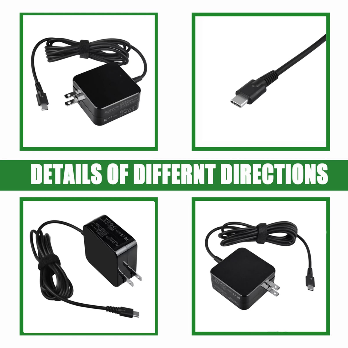 Type 45W for Replacement Compatible AC 2nd KONKIN Lenovo Charger 81QB BOO Chromebook 100e 81MA Adapter Gen USB-C