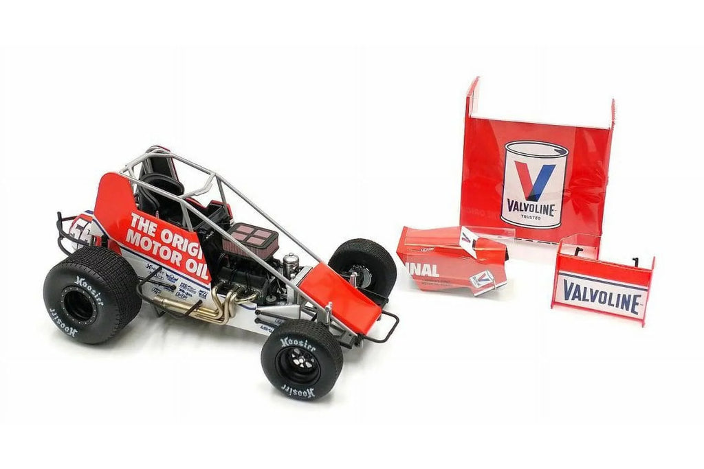 C.J. "Valvoline" Diecast Car, Car 1/18 Leary #55 - - A1809515 Acme Sprint scale Winged 2021