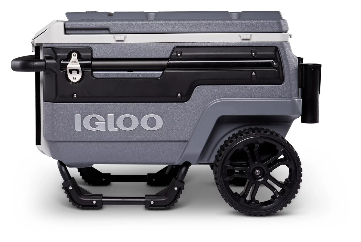 Wheeled Trailmate Cooler, Igloo Gray 70 Journey Qt.