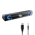 Bass Phone Home PC V-111 Laptop Computer Bar Audio Speaker, Quality Surround Sound Theater-Like Equipment Radirus for Subwoofer Audio Box for USB MP4, Stereo Speaker, Tablet Wired MP3 Powerful