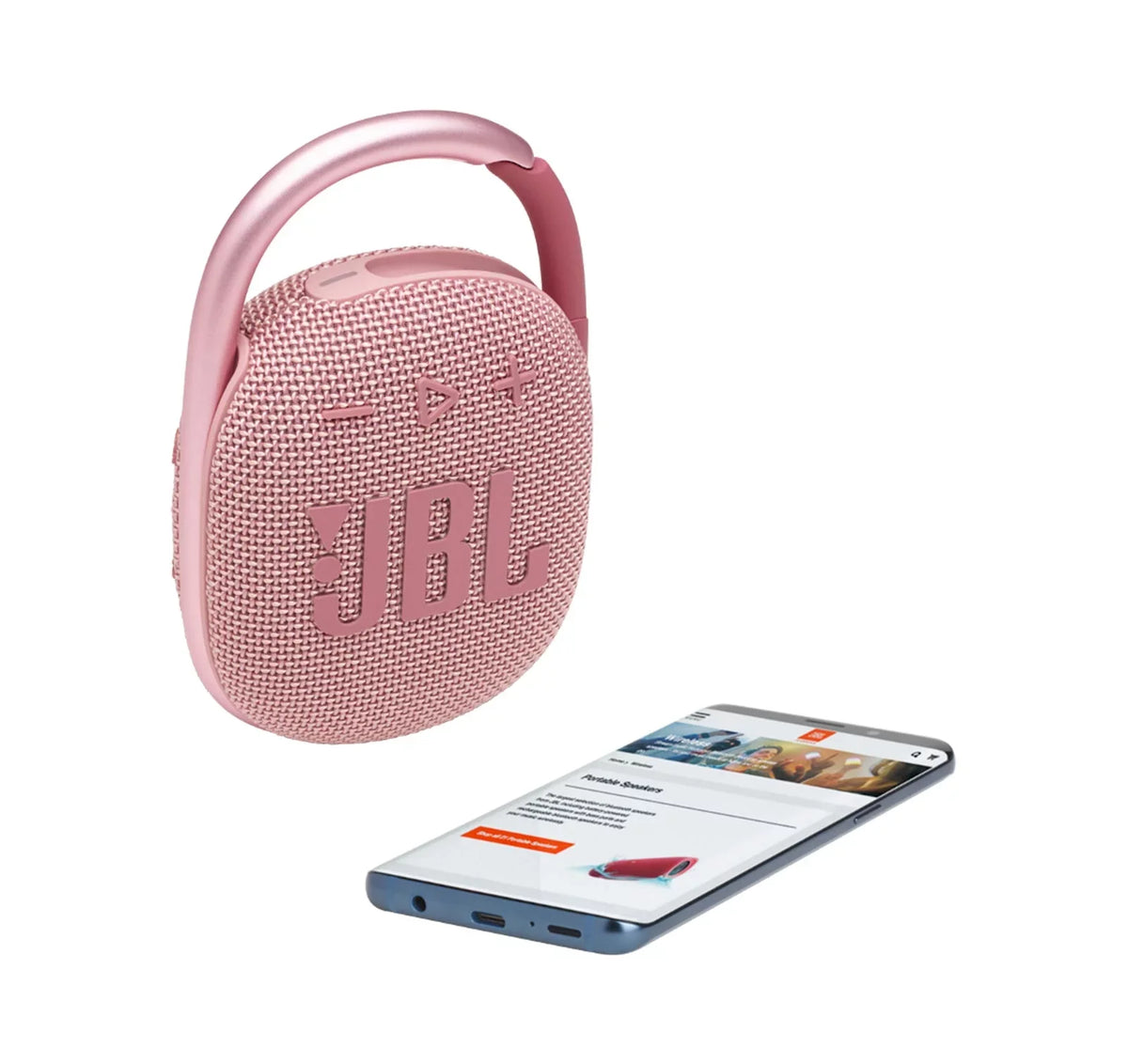 divvi Kit Pink JBL Clip Speaker Case 4 Bluetooth and