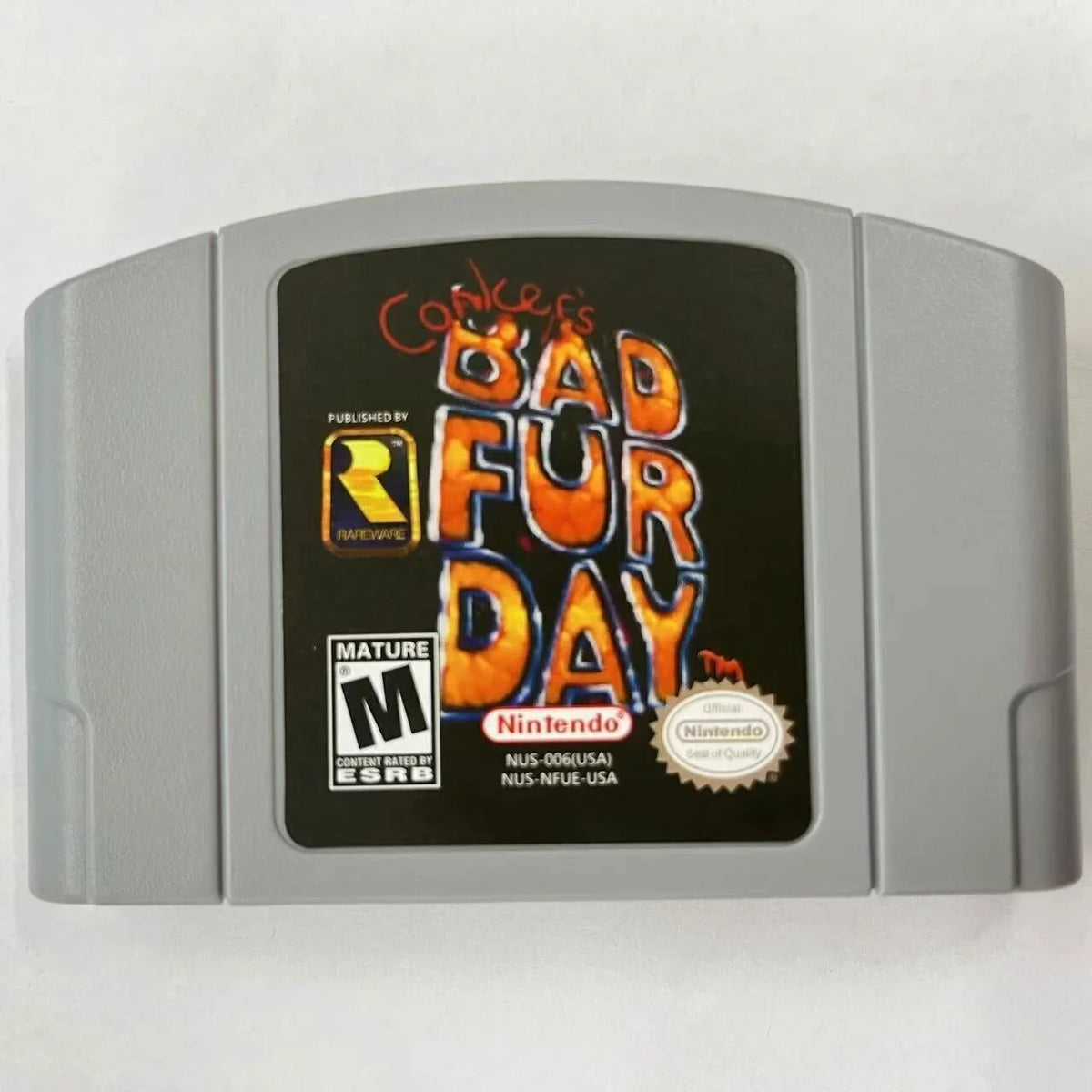 card console n64 Bad game nintendo for Day Conkers Fur video fd-