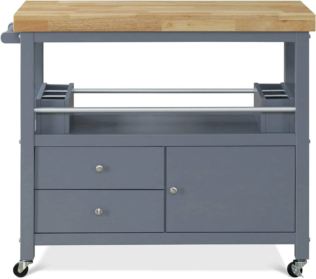 Cabinet Bar Table, Rolling Organization Storage, , Home Anson And Butcher Portable Cart Block Gray Island With For Apartment Kitchen Wheels