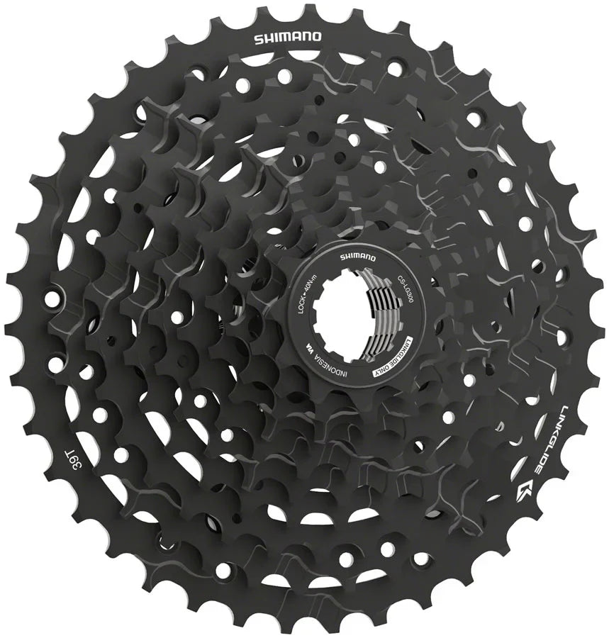Shimano 10-Speed, - Cassette LINKGLIDE, 11-39t, CUES Black CS-LG300-10
