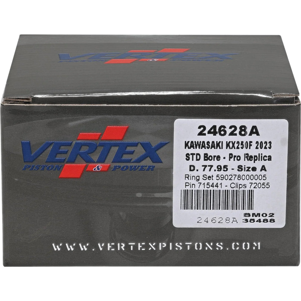 Kawasaki 250 24628A Forged F 250 Piston KX KX For 2023 2023, Vertex Replica Kit X