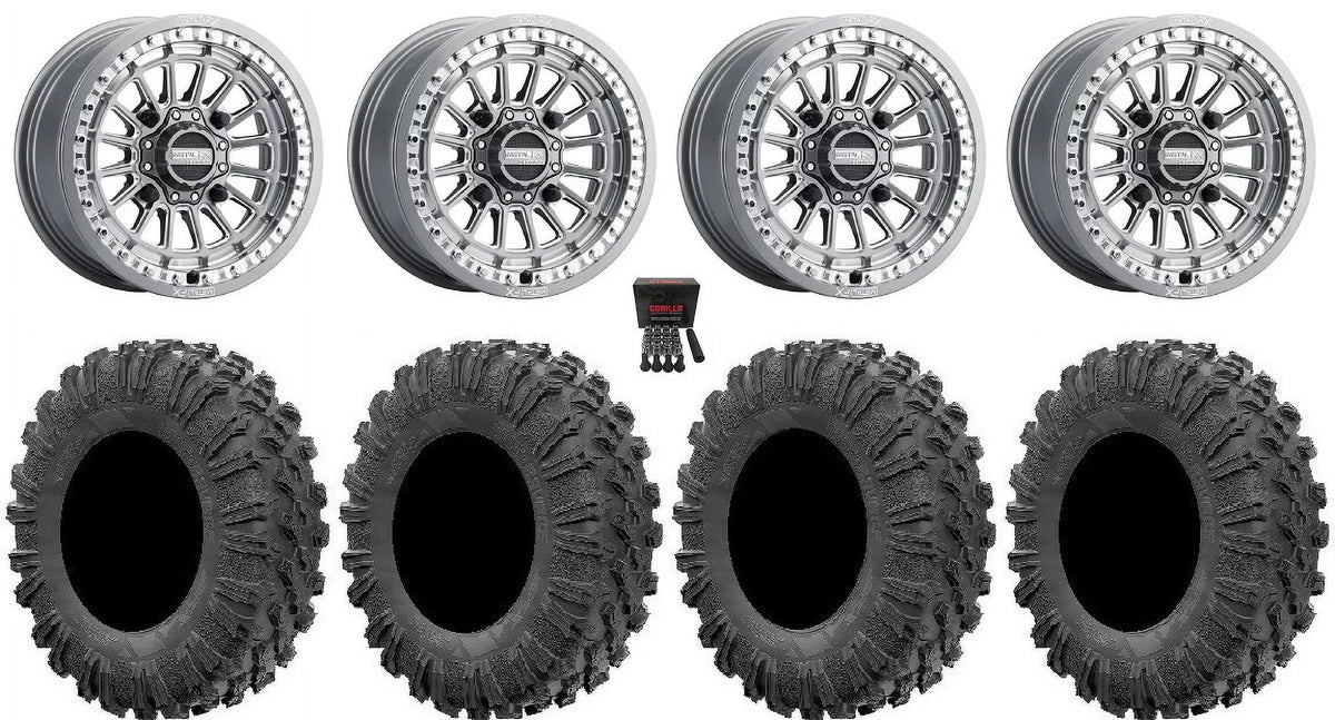 / RZR MetalFX Bdlk XP MotoRavage / Polaris 900/1000 15" Tires XP CC PRO Gm 1000 XP 32" Ranger Delta Wheels