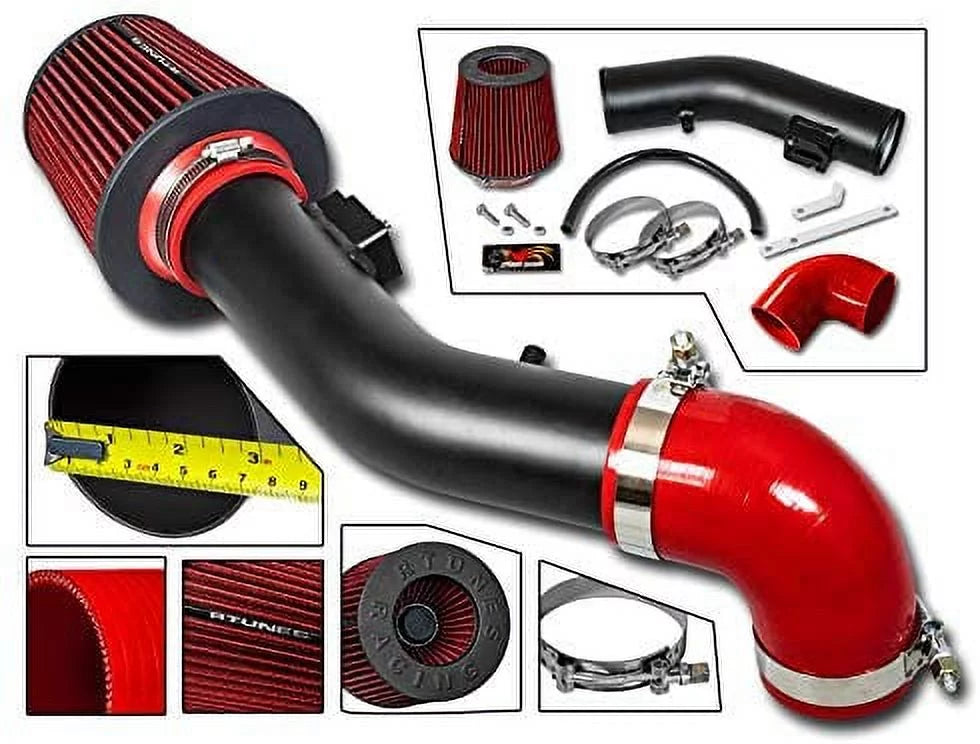 INTAKE I4 BLACK 2.4L For Compatible 05-10 2005-2010 CHEVROLET - - COBALT CHEVROLET COBALT 2.2L RAM 05-08 RTUNES CHEVROLET SHORT COBALT SS / I4 RACING