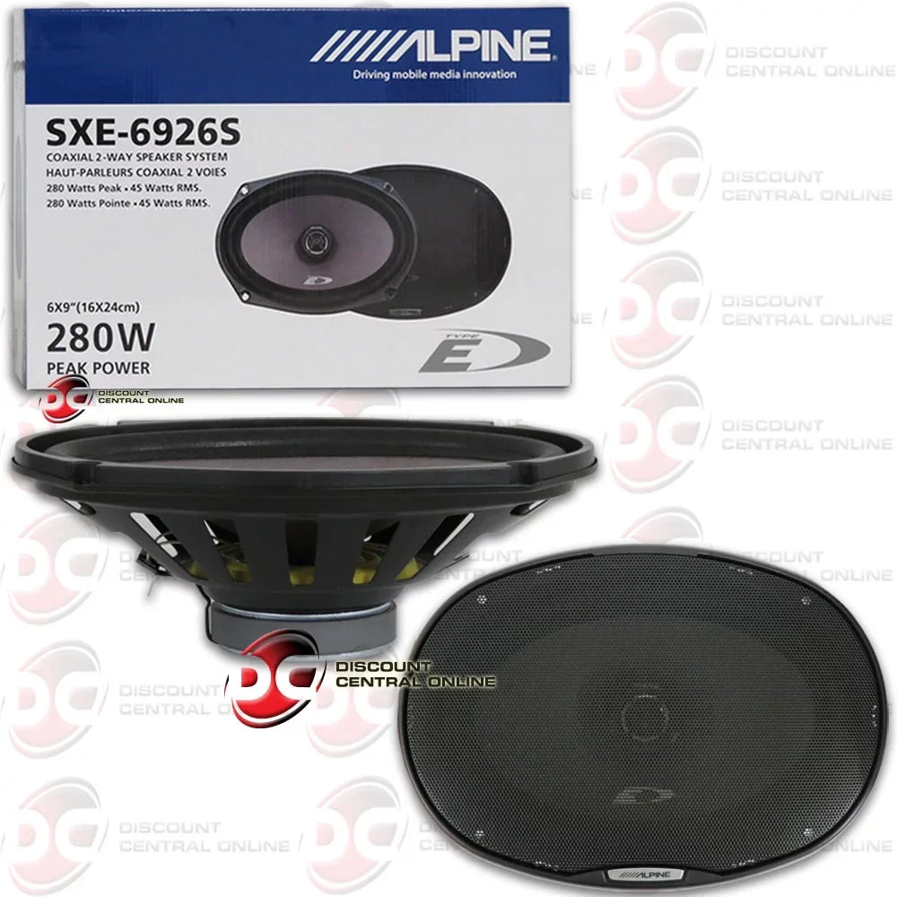 Coaxial 6x9 280 Alpine 2-Way Speakers Watt Audio Car SXE-6926S Pair