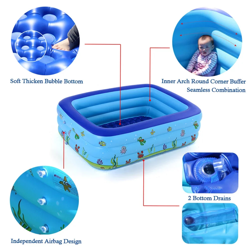Pool Pool Children Inflatable Bathtub Outdoor Eccomum Baby Kid Basin Swimming Swimming Portable