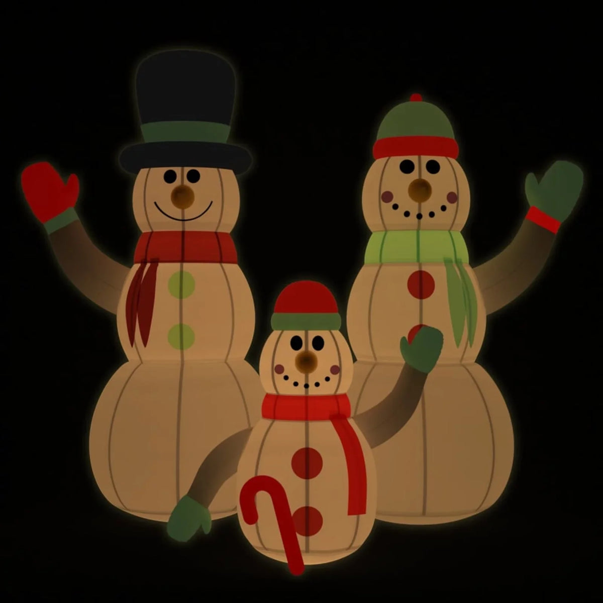 ft LEDs Aibecy Family with Inflatable 12 Snowman
